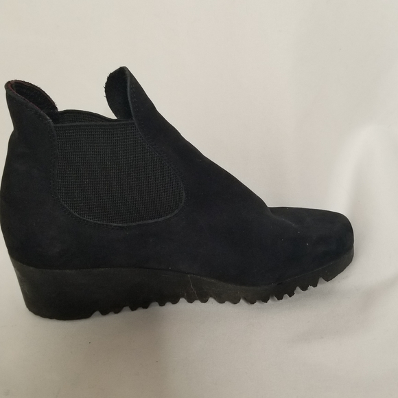 Arche nubuck made in france booties blacl leather size 5 - Picture 9 of 12